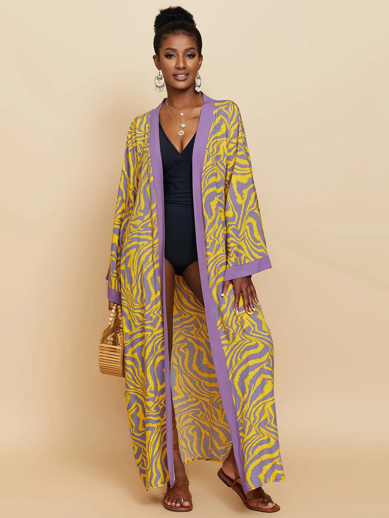 Diva Drape Kimono Gown