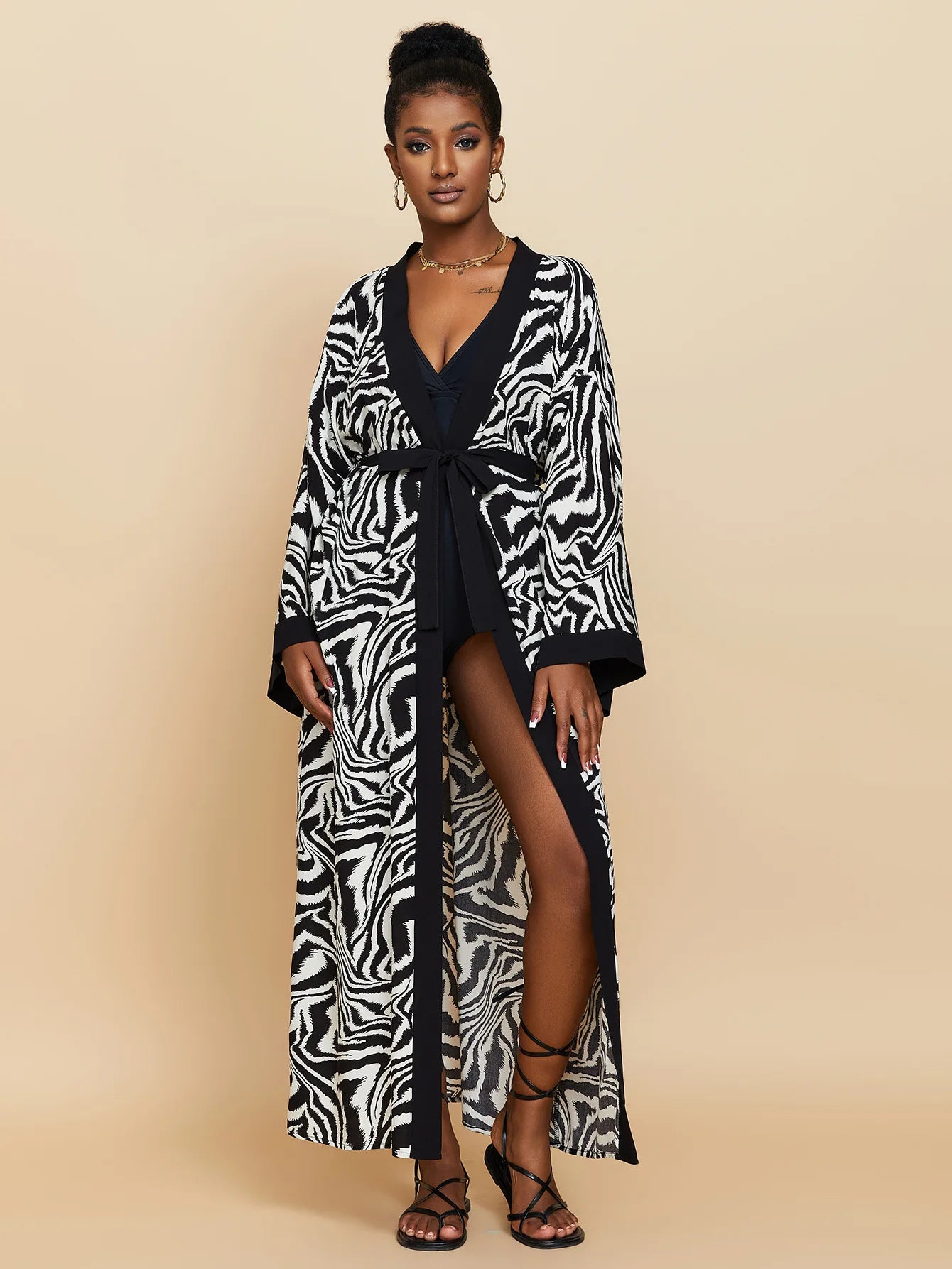 Diva Drape Kimono Gown