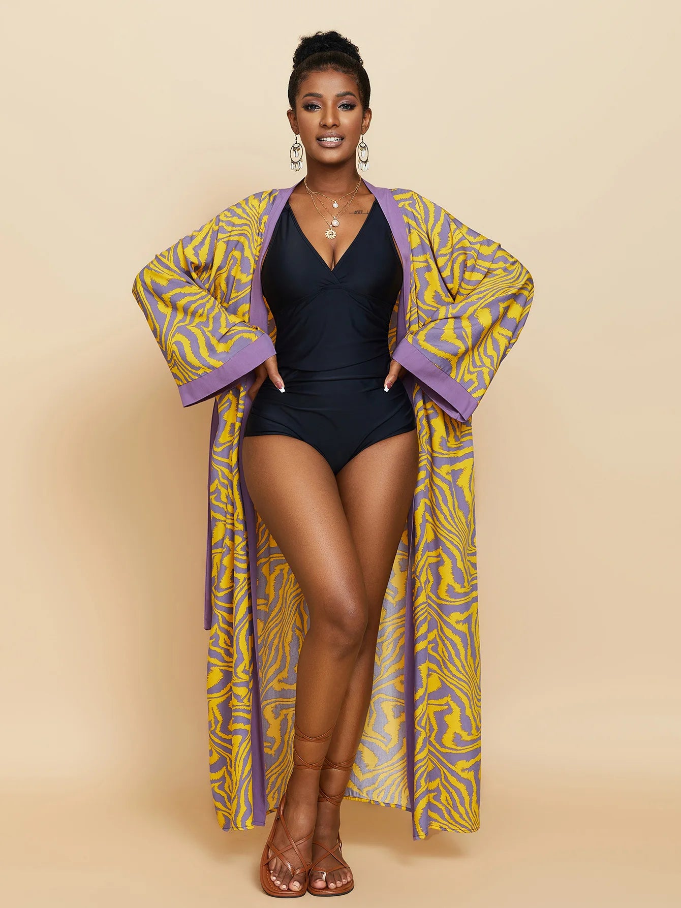 Diva Drape Kimono Gown