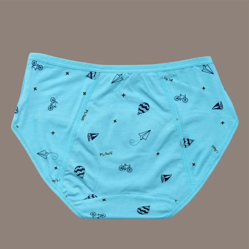 Braguitas menstruales para niñas con estampado de gato de dibujos animados