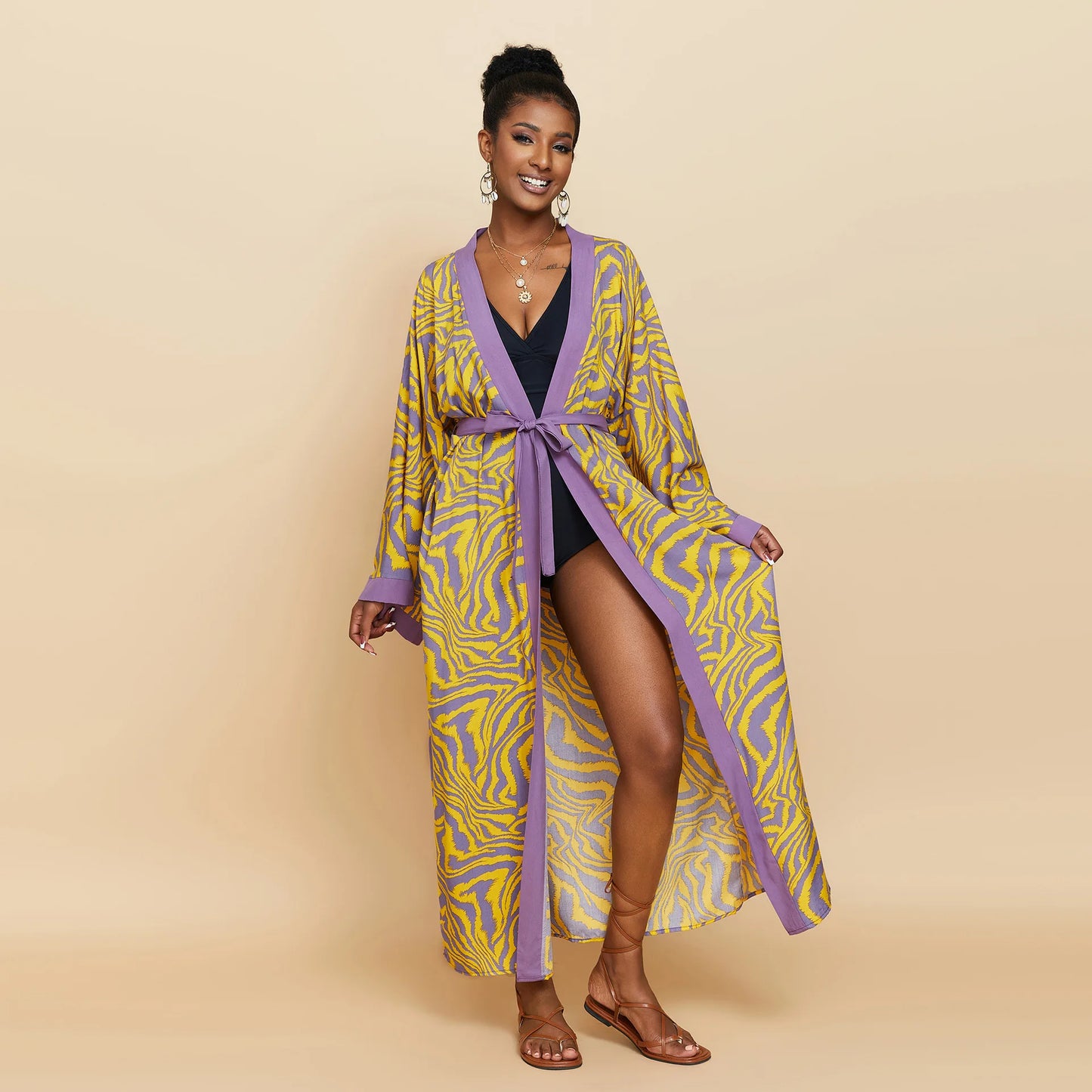 Diva Drape Kimono Gown