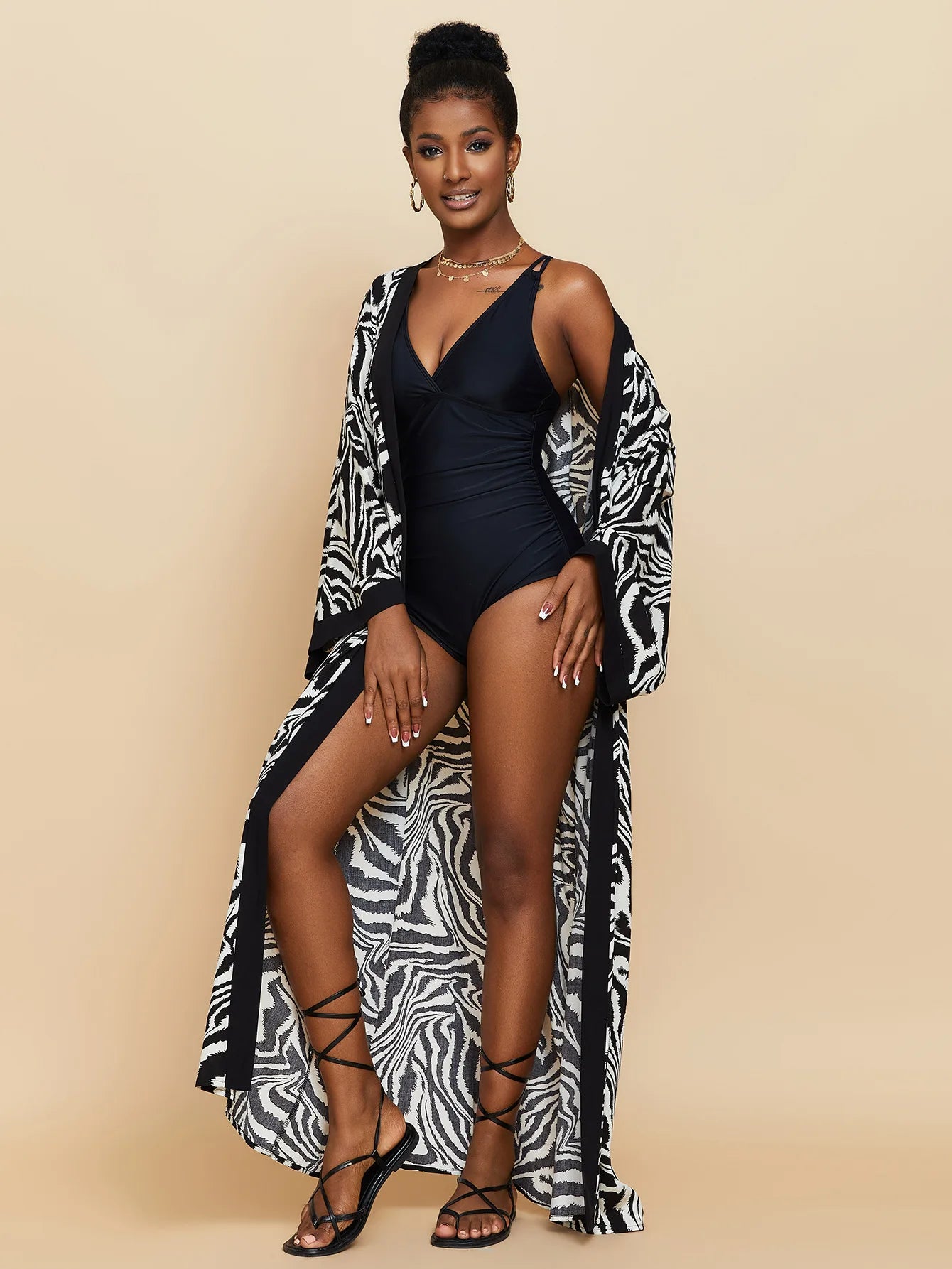 Diva Drape Kimono Gown