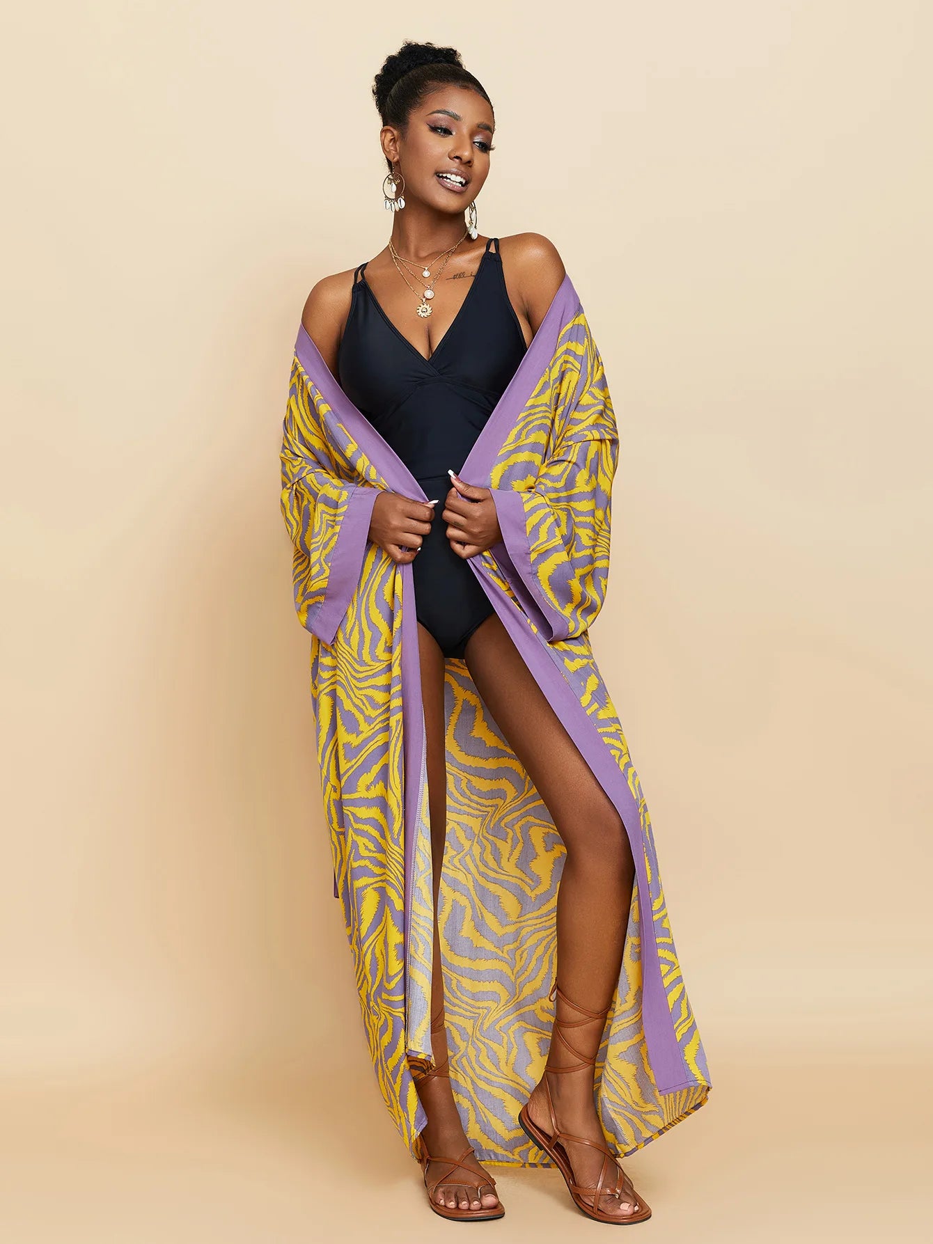 Diva Drape Kimono Gown