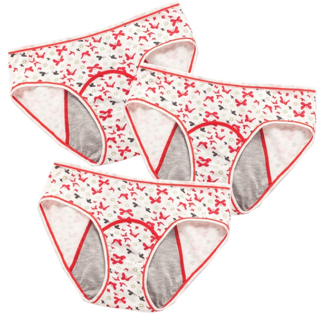 Braguitas de bikini para la menstruación de Teeni