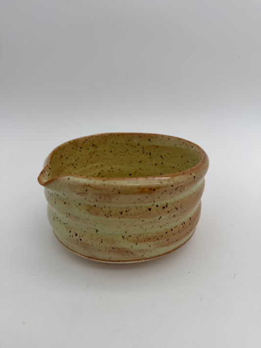 Ceramic moss matcha bowl A207