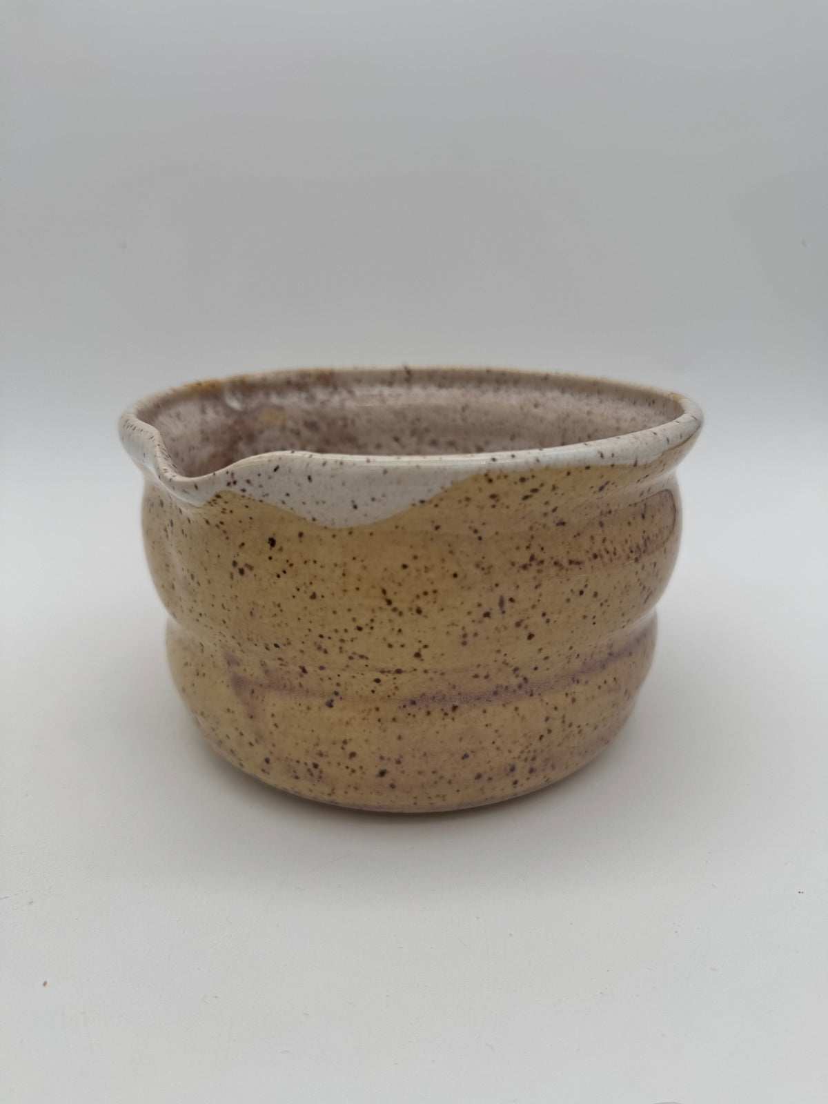 Ceramic large hyacinth speckle matcha bowl A206