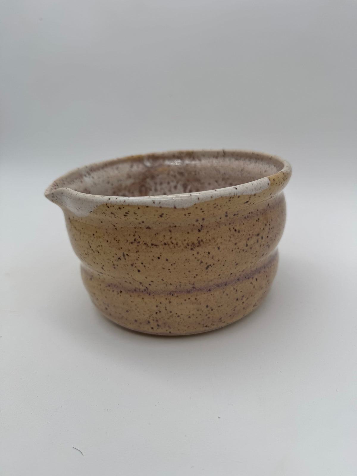 Ceramic large hyacinth speckle matcha bowl A206