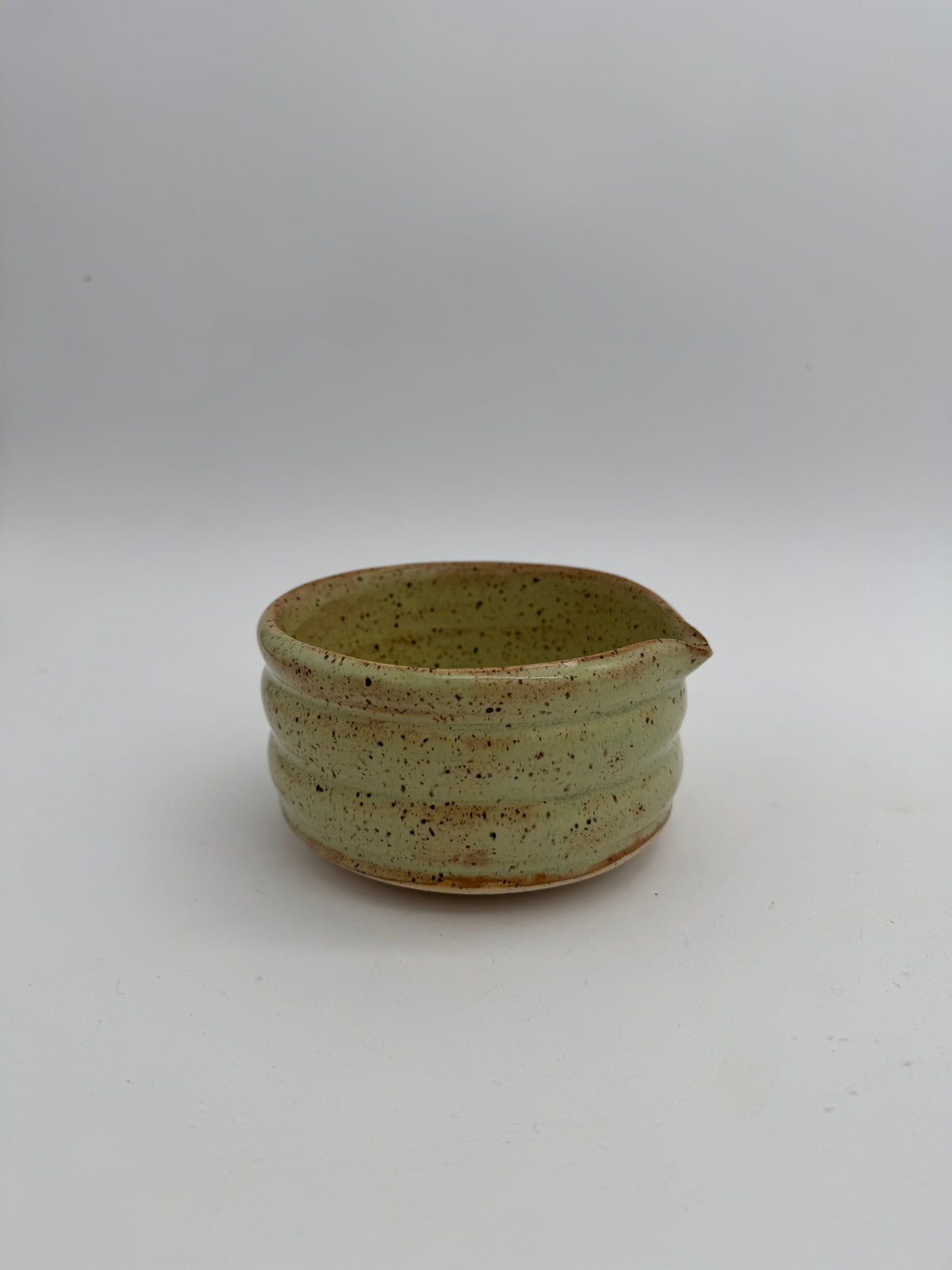 Ceramic moss matcha bowl A207