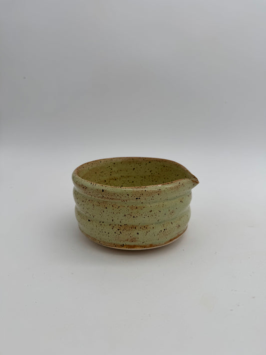 Ceramic moss matcha bowl A207