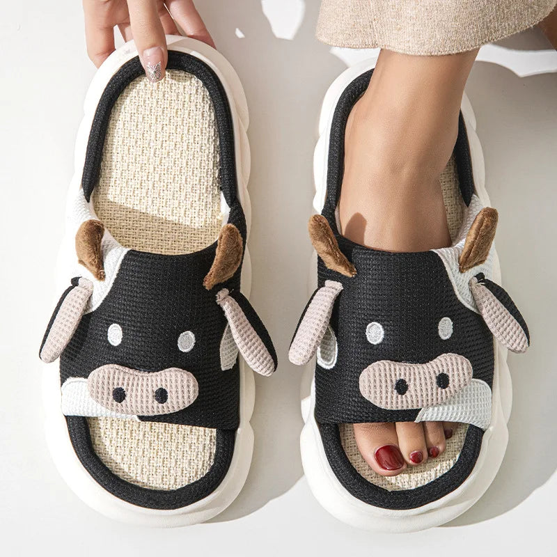 Cozy Cow Cuddles Slippers