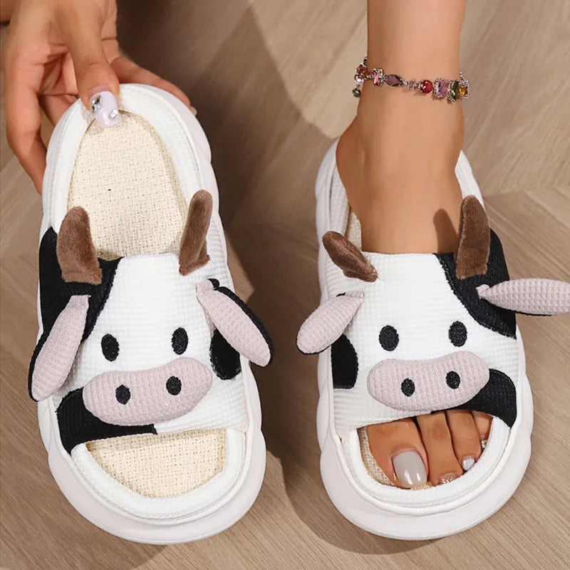 Cozy Cow Cuddles Slippers