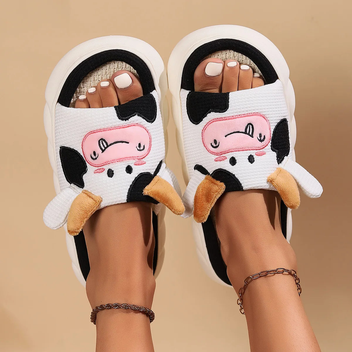 Cozy Cow Cuddles Slippers