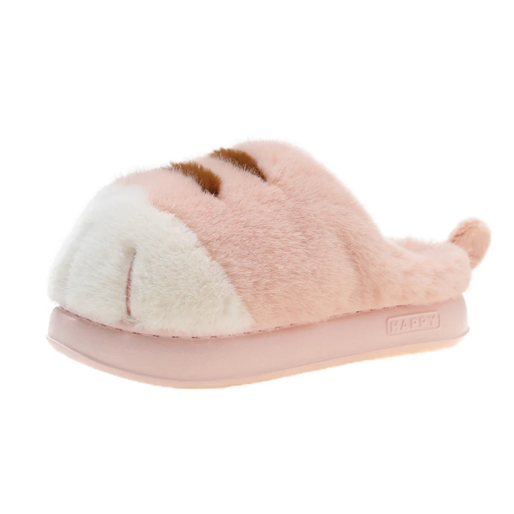 KUSHIE PlushPaws Slippers – Ultra-Soft Plush House Slides for Cozy Self-Care Comfort