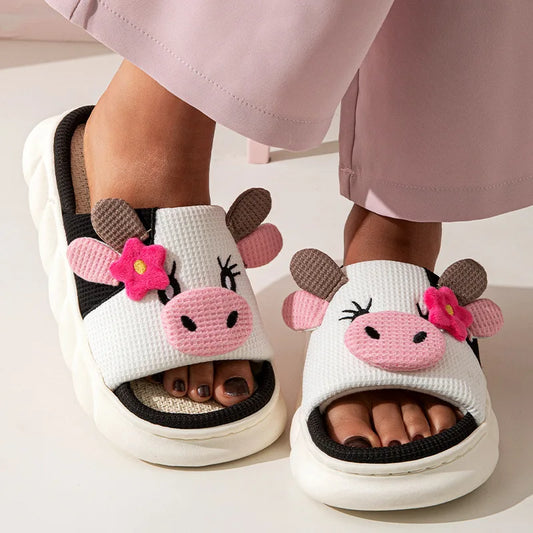 Cozy Cow Cuddles Slippers