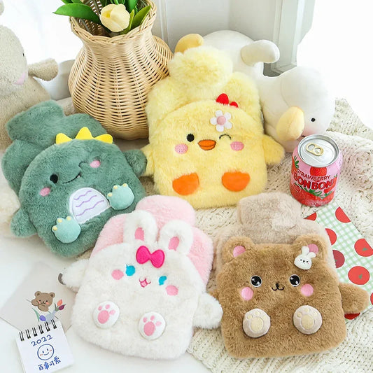 KUSHIE’s SnuggleBud Mini Warmers – 400ml Plush Hot Water Bottles for Cramps, Comfort & Self-Care