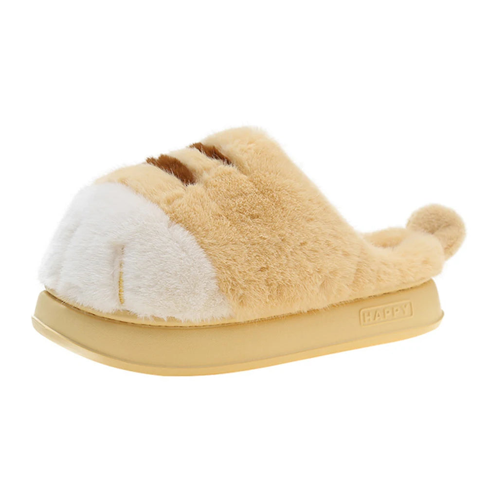 KUSHIE PlushPaws Slippers – Ultra-Soft Plush House Slides for Cozy Self-Care Comfort