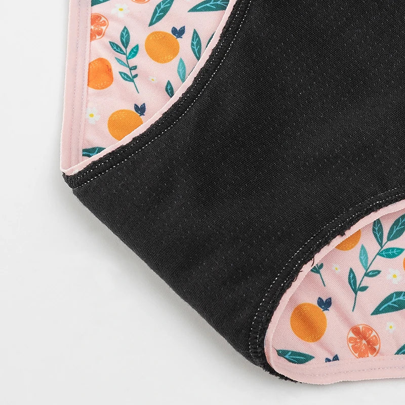 Youth Cacti/Floral Cotton Menstrual Panties