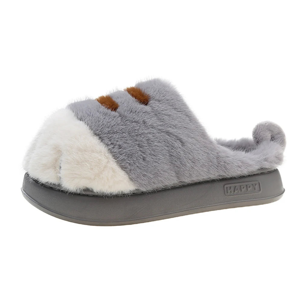 KUSHIE PlushPaws Slippers – Ultra-Soft Plush House Slides for Cozy Self-Care Comfort