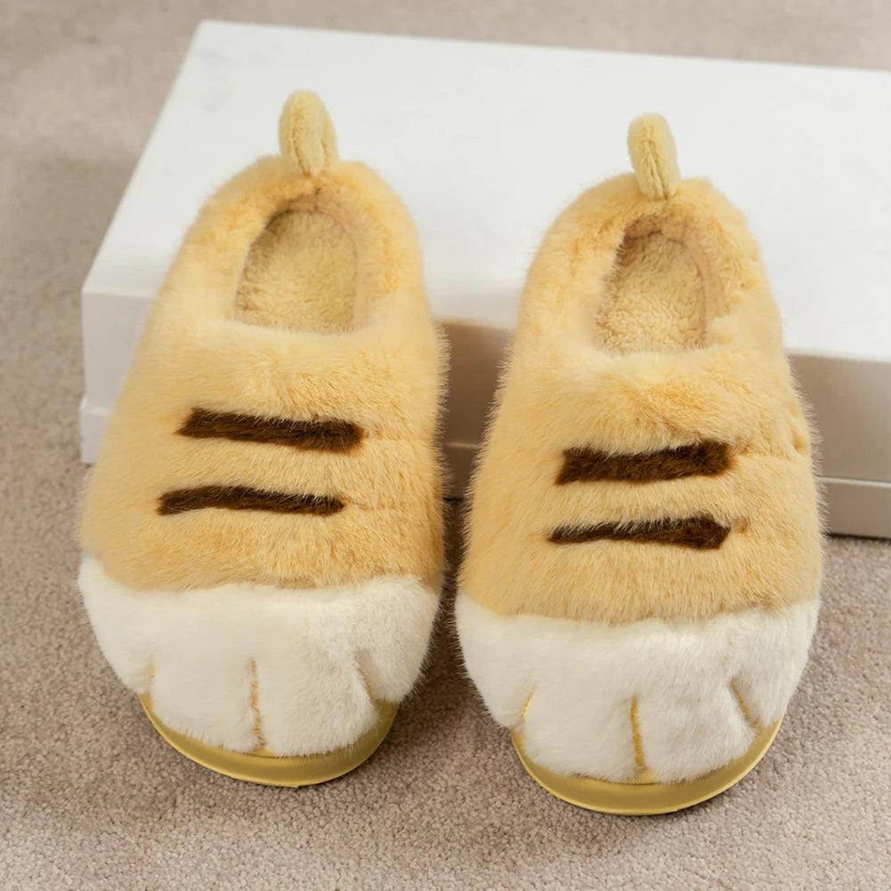 KUSHIE PlushPaws Slippers – Ultra-Soft Plush House Slides for Cozy Self-Care Comfort